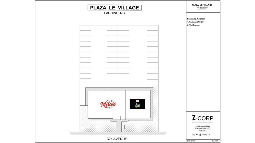 Plaza le Village - Leasing Plan